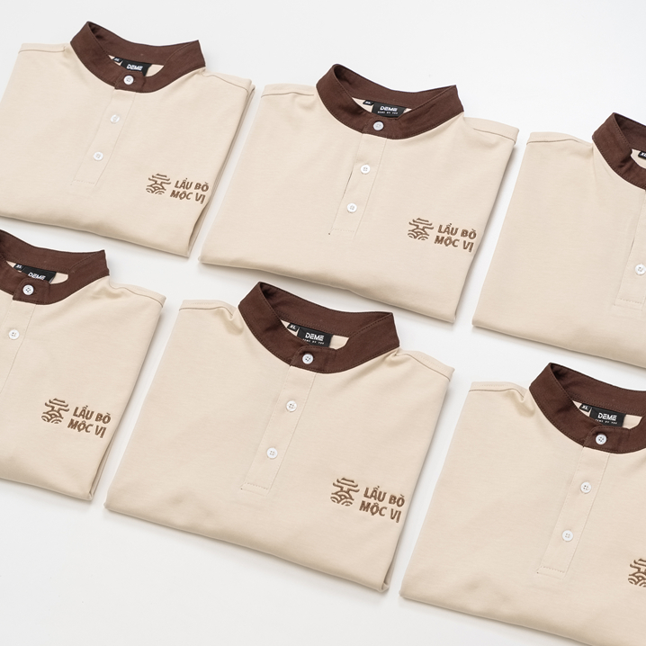 In Áo Theo Yêu Cầu, Đồng Phục Quán Cafe, Áo Polo Đồng Phục, In Logo Theo Yêu Cầu, Áo In Theo Yêu Cầu