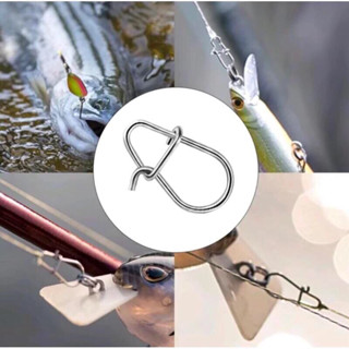 Khoá link lure siêu cường thép không gỉ ,phụ kiện đầu nối mồi câu cá hỗ trợ cá cắn câu