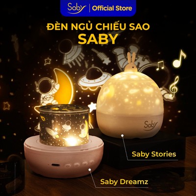 Đèn phi hành gia chiếu sao Saby phát nhạc loa bluetooth đèn chiếu trần 3D pin sạc, BH 12 tháng