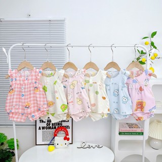 (Về thêm Màu) [BÉ 6-13kg] Đồ Tôn Bé Gái, Đồ Bộ Bé Gái Vải Tôn (Vải Tole/Nanh) Mỏng Mát Mặc Nhà Cho Bé Unibaby - BT100