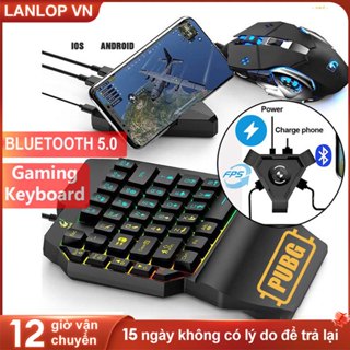 LANLOP Bộ chuyển đổi chơi game M1 Pro + kết hợp bàn phím và chuột kết nối điện thoại di động PUBG Mobile