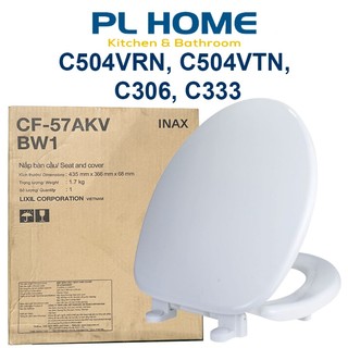 Nắp bồn cầu Inax CF57AKV dùng cho bồn cầu Inax C504VTN, C504VRN, C306, C333