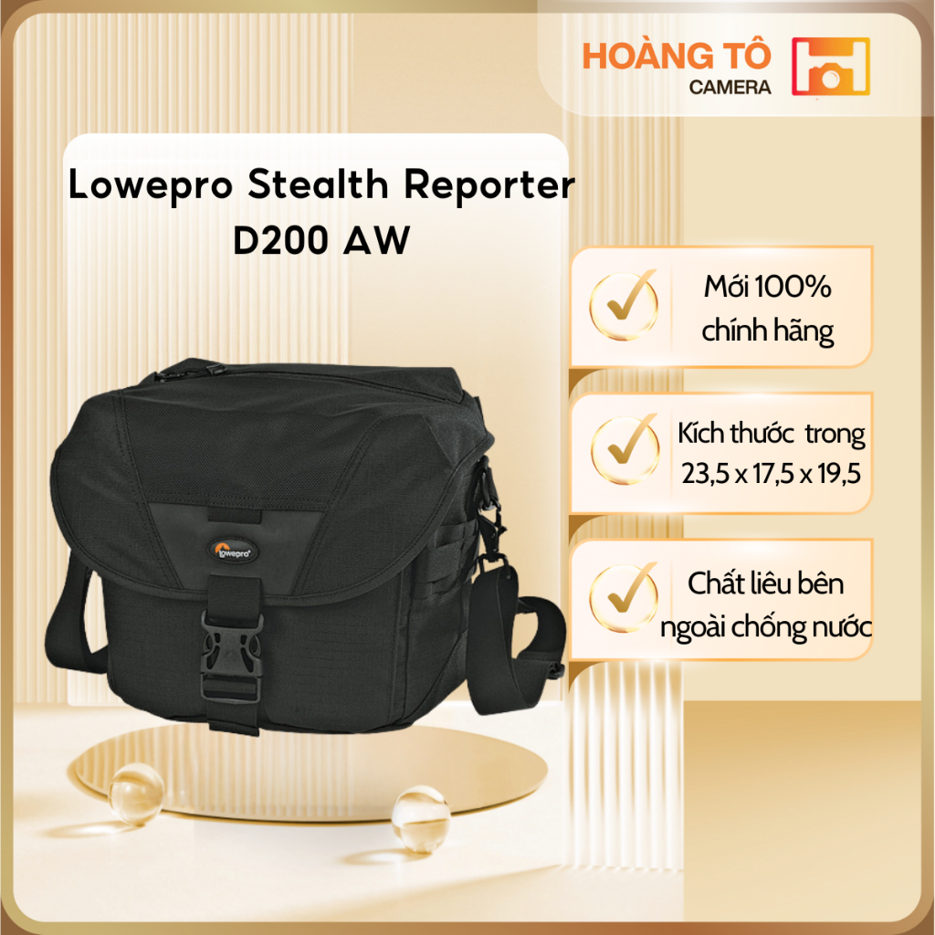 Túi máy ảnh Lowepro Stealth Reporter D200 AW | Mới chính hãng