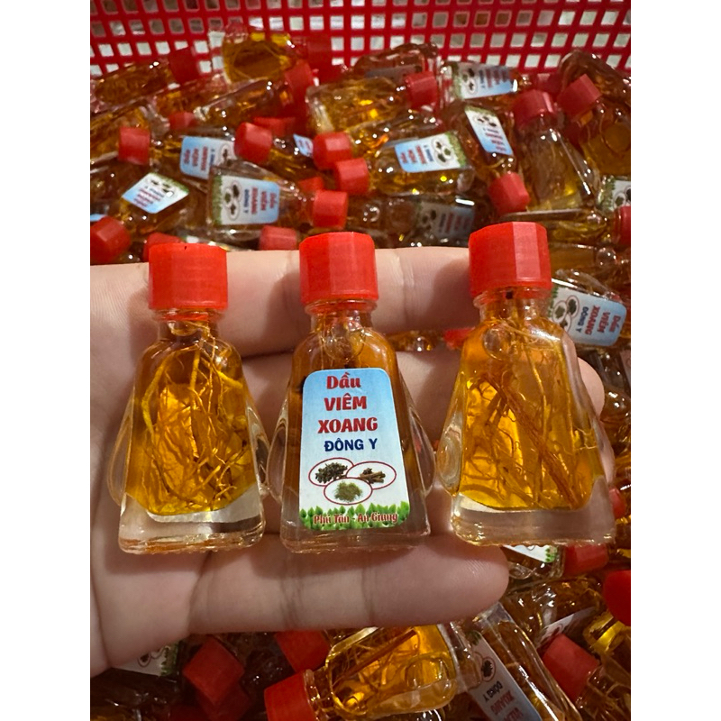 [ 5 chai ] Dầu viêm xoang vàng chai 3ml ( có rễ )