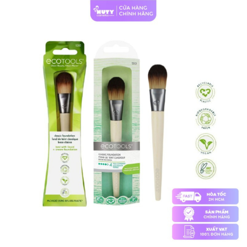 Cọ Tán Nền Ecotools Classic Makeup Foundation Makeup Brush