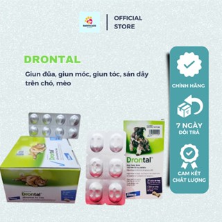Viên Tẩy Giun Sán DRONTAL ELANCO Cho Chó Mèo