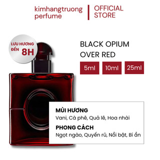  Nước Hoa Dạng Tinh Dầu Nữ Over Red Phong Cách Ngọt Ngào Quyến Rũ Nổi Bật | Kim Hằng Trương 