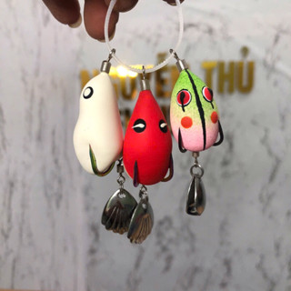 Combo 3 con nhái hơi 100k chì đúc size từ 6g-11g,siêu nhạy cá(mồi câu cá lóc,câu lure fishing)