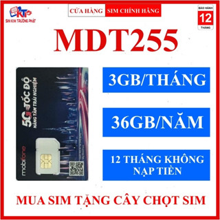 [CÓ ESIM] SIM 4G ESIM MOBIFONE MIỄN PHÍ 1 NĂM KHÔNG NẠP TIỀN MDT255 MDT350 12MDT150 12MDT50