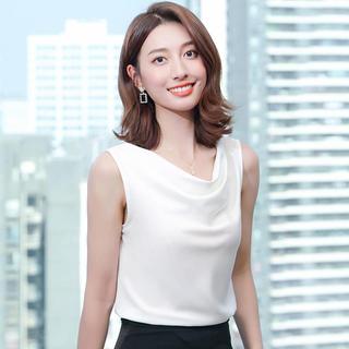 Áo lụa cổ đổ công sở cao cấp kiểu Hàn Quốc form rộng thanh lịch