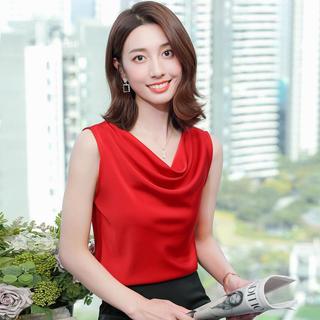 Áo lụa cổ đổ công sở cao cấp kiểu Hàn Quốc form rộng thanh lịch