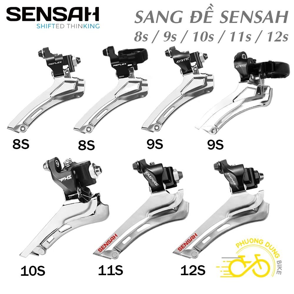 Sang đĩa (Sang đề trước) xe đạp 8s 9s 10s 11s 12s SENSAH