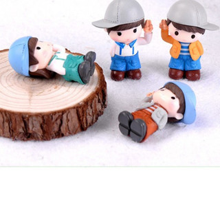 Tượng chibi bé trai trang trí mô hình, tiểu cảnh