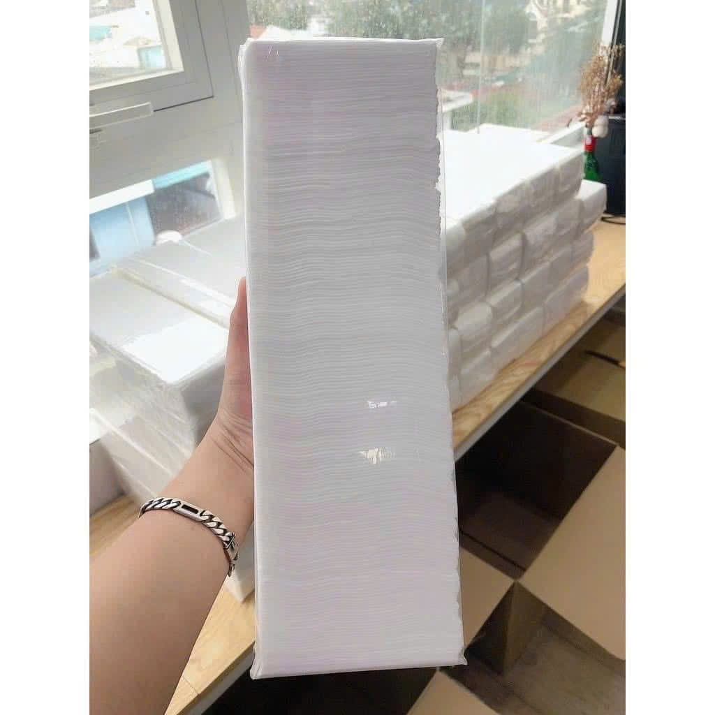 Cây khăn giấy lau mặt trong Spa, khăn giấy tẩy trang, khăn lau rửa đa năng bịch 200 tờ