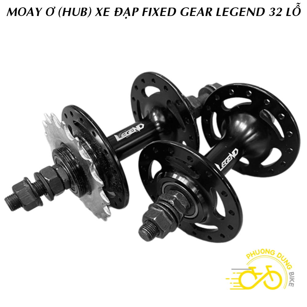 Moay ơ (Đùm) Hub xe đạp Fixed Gear LEGEND 32 Lỗ (Kèm líp 17T)
