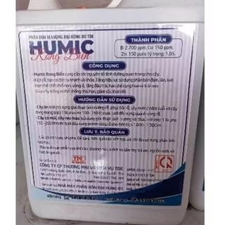 Phân bón HUMIC Rong Biển Đại Hùng [can 5 lít](rễ phát - lá xanh)