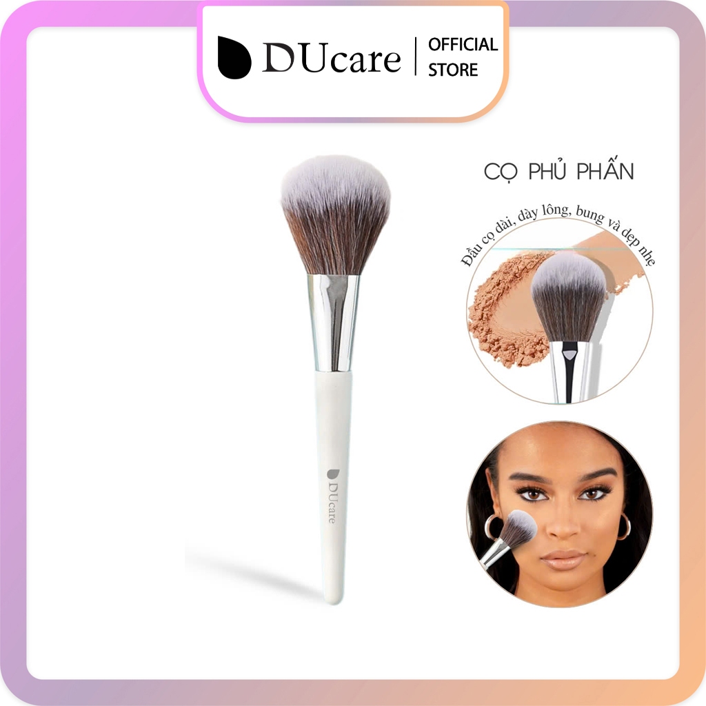 Cọ Phủ Phấn,Cọ Má Hồng Ducare Cao Cấp 880 Màu Trắng
