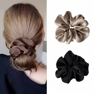 Cột Tóc Buộc Tóc Lụa Cỡ Lớn Phong Cách Retro Cổ Điển Cho Nữ Loli