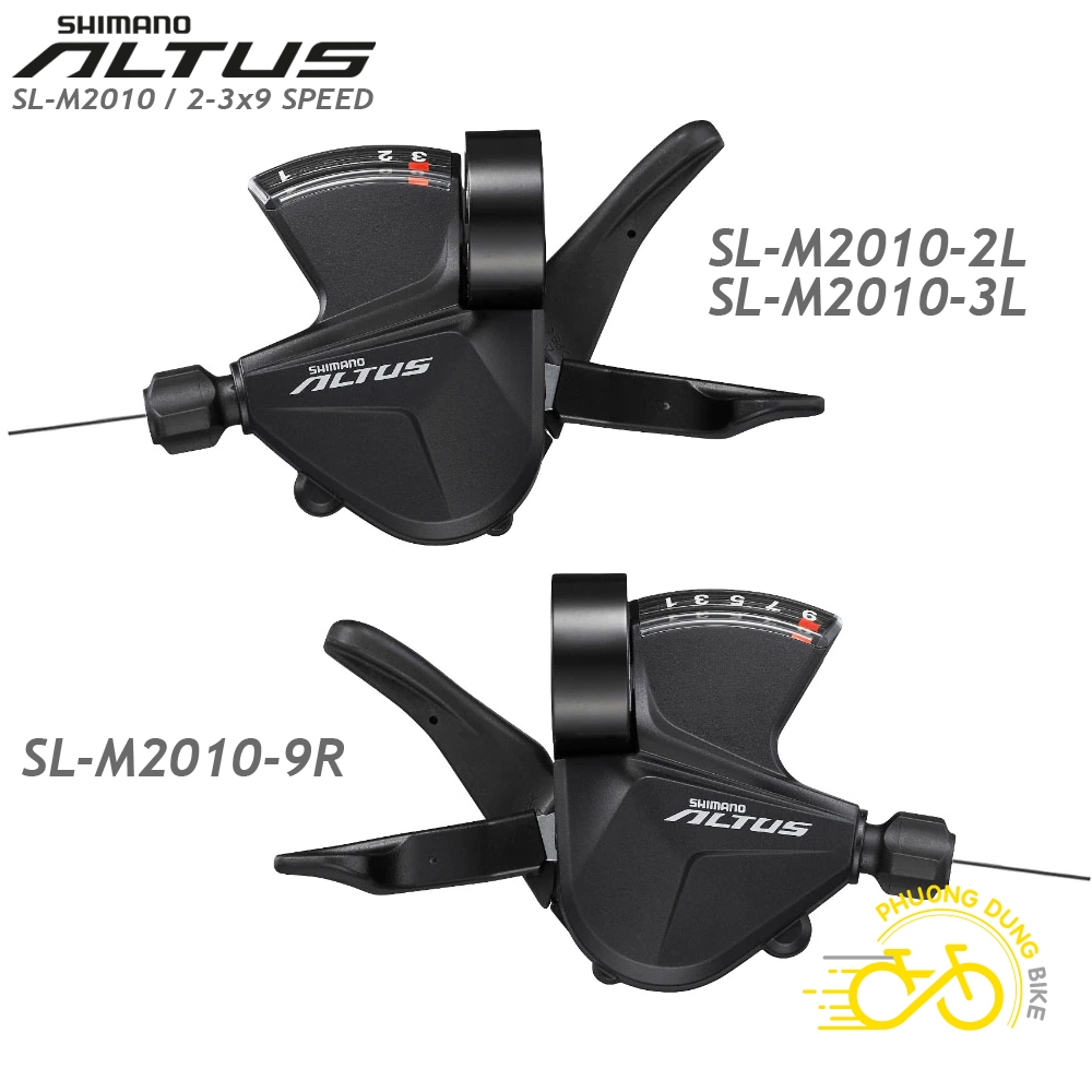 Tay đề xe đạp SHIMANO ALTUS SL M2010 2x9 3x9 Speed - Hàng Chính Hãng