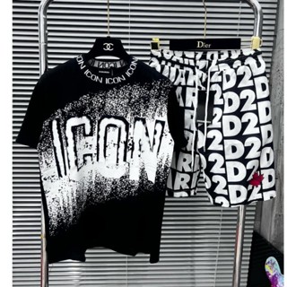 Full mẫu đồ bộ Quần Áo DSQ2 lá phong đỏ Cao Cấp - Bộ Nam Mùa Hè Cao Cấp Form Dáng Rộng Hot Trend.