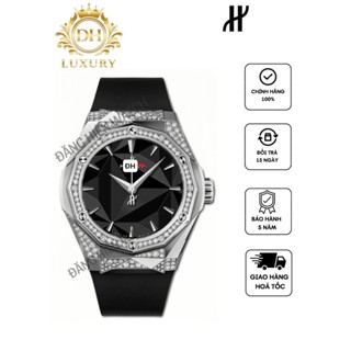 Đồng Hồ Cơ Nam Viền Đá Máy Cơ Automatic NB Lắp Ráp Mặt Saphire 38/42 mm Viền Đính Đá Chống Nước