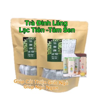 Trà Đinh Lăng Lạc Tiên-Tâm Sen  Túi Lọc Giúp Ngủ Ngon Ngủ Sâu giấc, giảm đau đầu