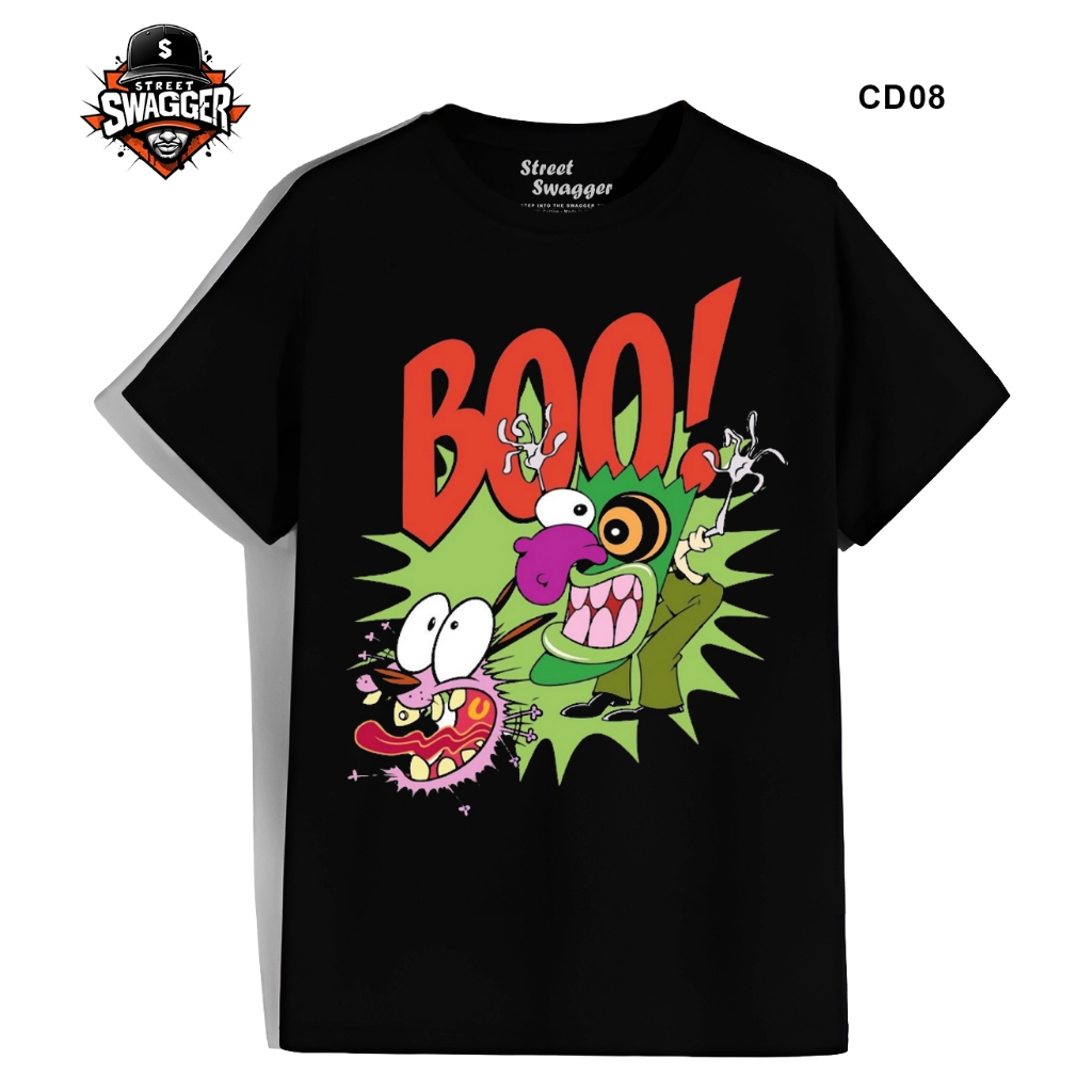 Street Swagger Brand Tổng hợp các mẫu áo thun Courage The Cowardly Dog, áo phông hoạt hình CD07 CD08