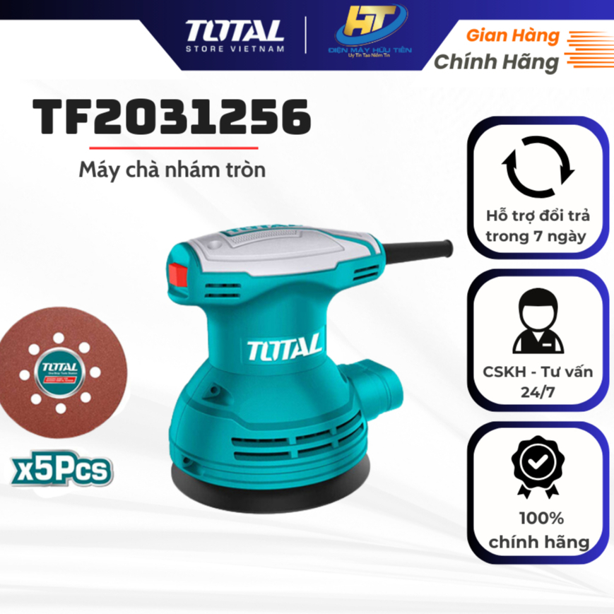 Máy chà nhám tròn 320W TOTAL TF2031256