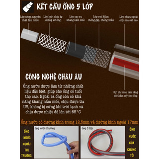 Ống nước Anti-Torsion ống dẫn nước chống xoắn gập đường kính trong 12,5mm đường kính ngoài 17mm