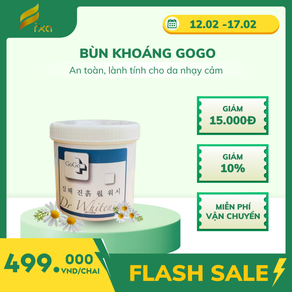 Bùn khoáng tắm trắng Gogo 500gram chính hãng