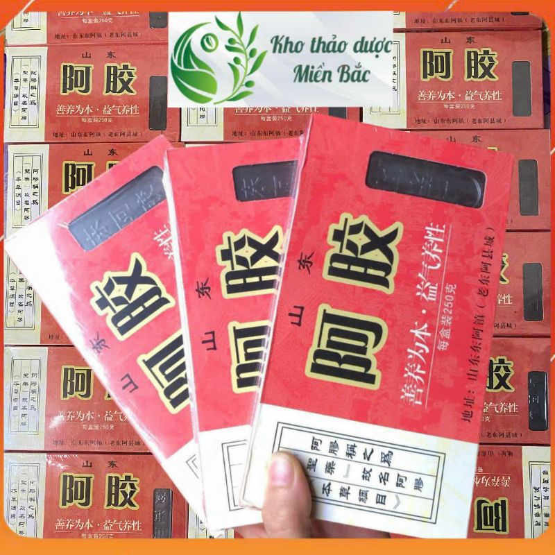 (Mới Mở) A Giao - A Dao - Cao da lừa nguyên chất - Sơn Đông A Dao - Hộp 250g gồm 8 miếng