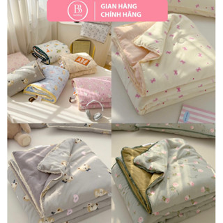 Chăn Hè Cotton Đũi ren bảng màu mới nhất, siêu mềm mát, kích thước 200x230, màu sắc dịu dàng, êm ái BB Bedding