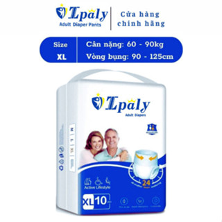 Bỉm quần người già Ipaly Thùng 100 miếng đủ size M-L-XL thấm hút tốt, thun co mềm mại giá tốt