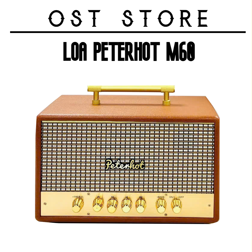 Loa Bluetooth M60 Công Suất Khủng, Cộng Hưởng 2 Bên, Loa Peterhot M60 Âm Bass Cực Đỉnh. Thiết Kế San