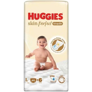 Tã quần, Tã dán Huggies SKIN CARE, SKIN PERFECT S80, M76, L68, XL62, XL60, XXL56, XXL54