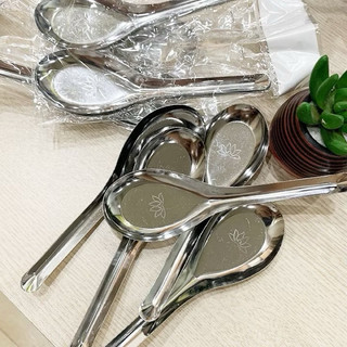 Sét 20 chiếc thìa phở inox bông sen hàng dày loại 1