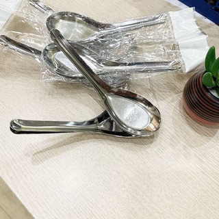 Sét 20 chiếc thìa phở inox bông sen hàng dày loại 1