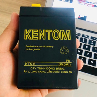 pin sạc dùng cho xe điện trẻ em, đèn sac, quạt sạc... 6V 5Ah Kentom
