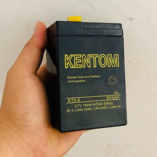 pin sạc dùng cho xe điện trẻ em, đèn sac, quạt sạc... 6V 5Ah Kentom
