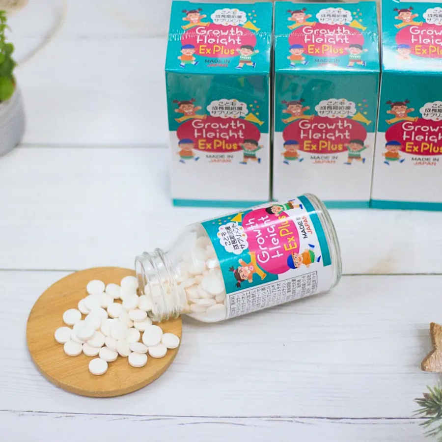 Viên uống hỗ trợ tăng chiều cao Growth Height EX Plus Nhật Bản cho trẻ từ 3 tuổi đến 10 tuổi.
