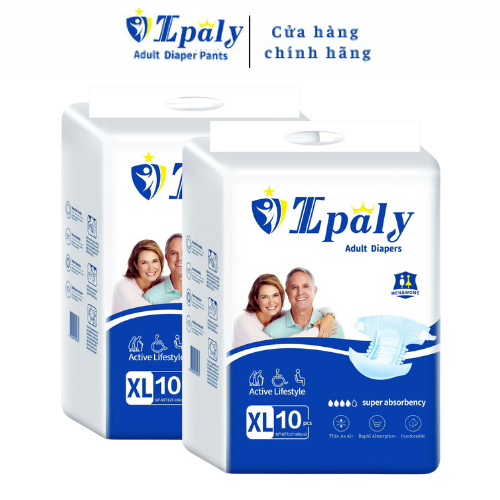 Tã Bỉm Dán Người già Ipaly 100 Miếng siêu mềm mại, thấm hút tốt, giá hợp lý chính hãng miễn ship