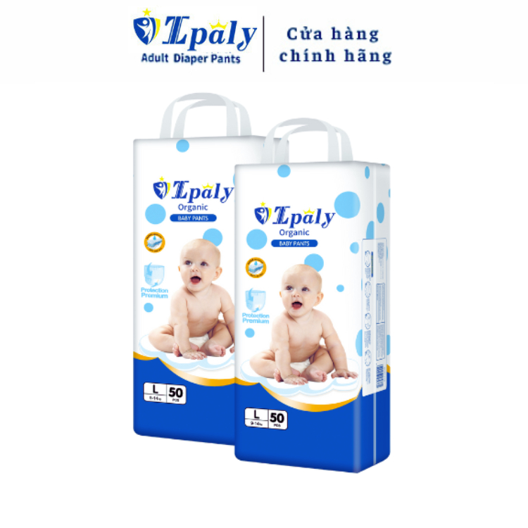 COMBO 50 -100 Miếng Bỉm quần Trẻ Em Ipaly Organic Thấm hút tốt, Chống hăm, an toàn tiết kiệm