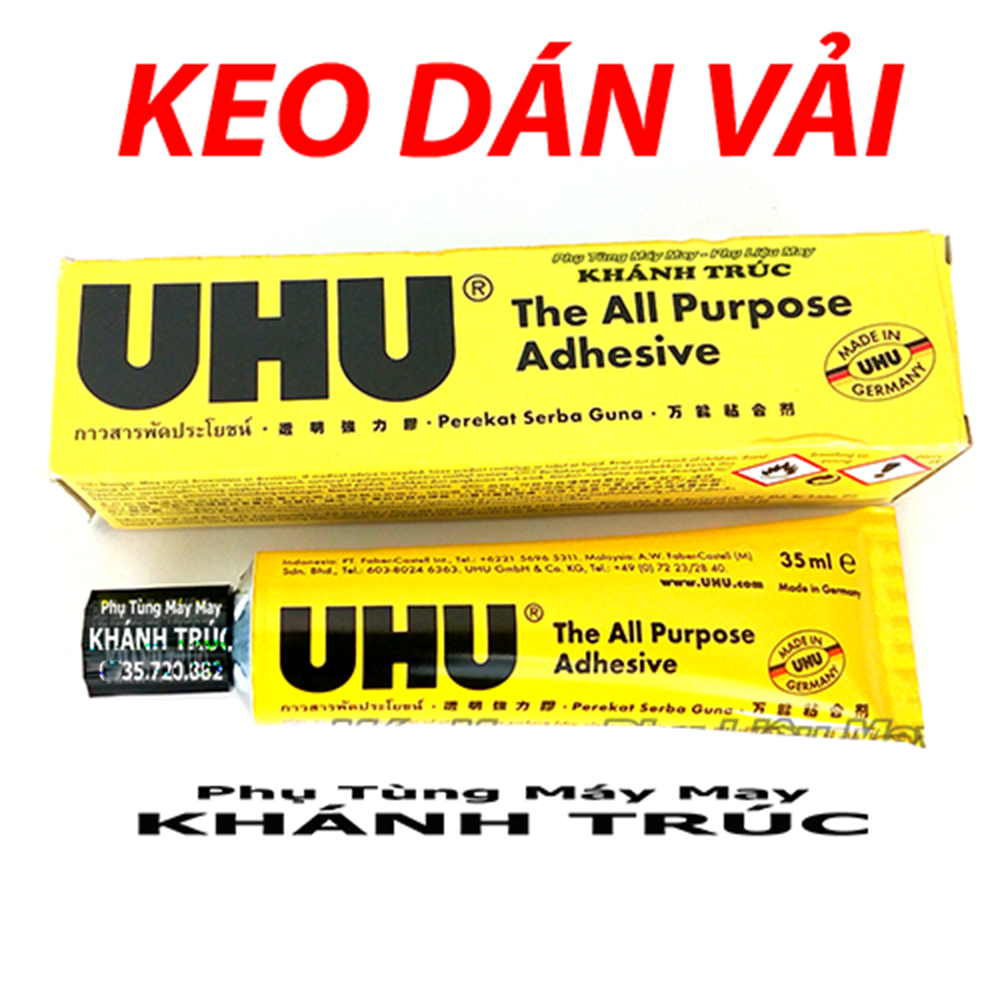 Keo dán UHU dán VẢI, GỖ, DA ...