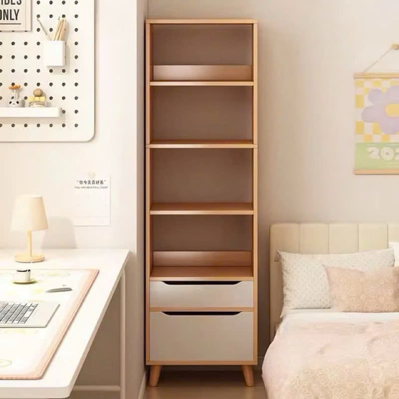 Kệ sách gỗ để sàn phong cách Bắc Âu nhiều tầng lắp ghép dễ dàng gỗ MDF phủ Melamine chống mối mọt A28 | BigBuy360 - bigbuy360.vn