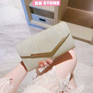 Túi xách nữ,ví nữ dự tiệc cầm tay,đính kim tuyến lấp lánh sang chảnh,kèm dây đeo chéo VI-26