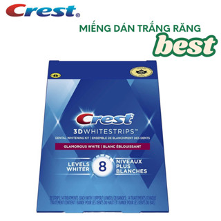 Miếng dán trắng răng Crest Combo 7 miếng không gây ê buốt đau nhức răng phù hợp với mọi loại răng