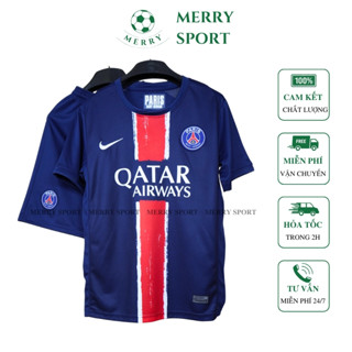 Bộ Quần Áo Bóng Đá Câu Lạc Bộ Paris Saint Germain PSG Mùa giải 24/25 MERRY SPORT Vải Thái Cao Cấp Phom 50-90kg
