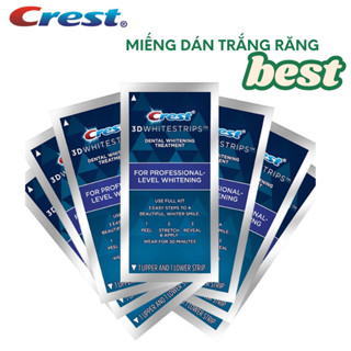 Miếng dán trắng răng Crest 3D White Professional Effects theo liệu trình trắng răng hiệu quả