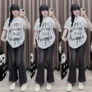 QUẦN BÒ BẦU DÀI LOE BỤNG ĐÁP - 2 Màu 128 { Freeship }