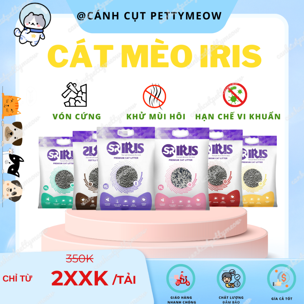 CÁT MÈO IRIS [1 Tải 6 Bao] - SIÊU VÓN, KHỬ TỐT